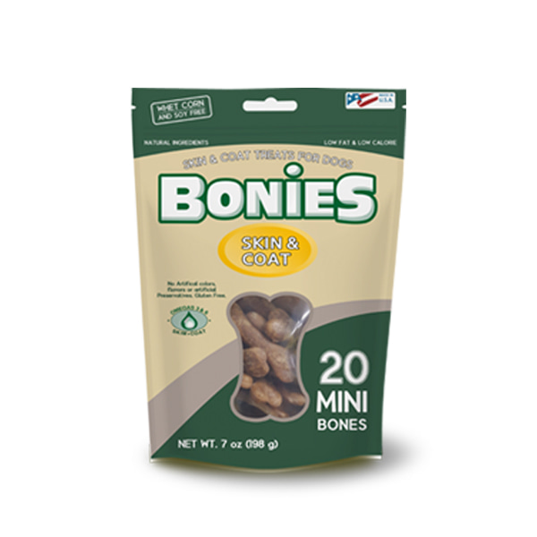 보니스 BONIES 스킨앤코트 피모관리 개껌 사이즈(MINI, SMALL) 강아지간식