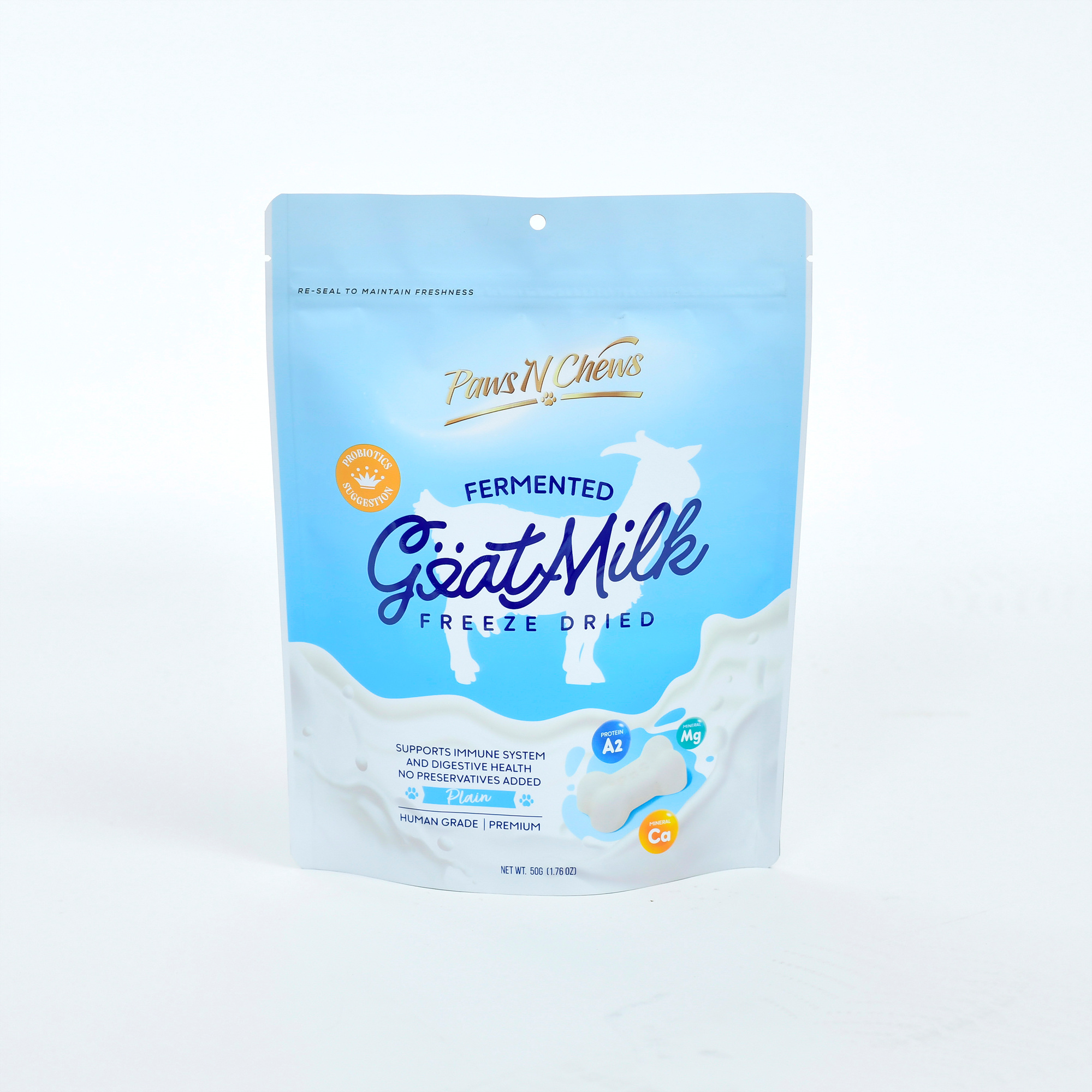 포앤츄 발효 산양유 유산균 - 플레인 (55~60g) 마이펫파티쉐리 산동트